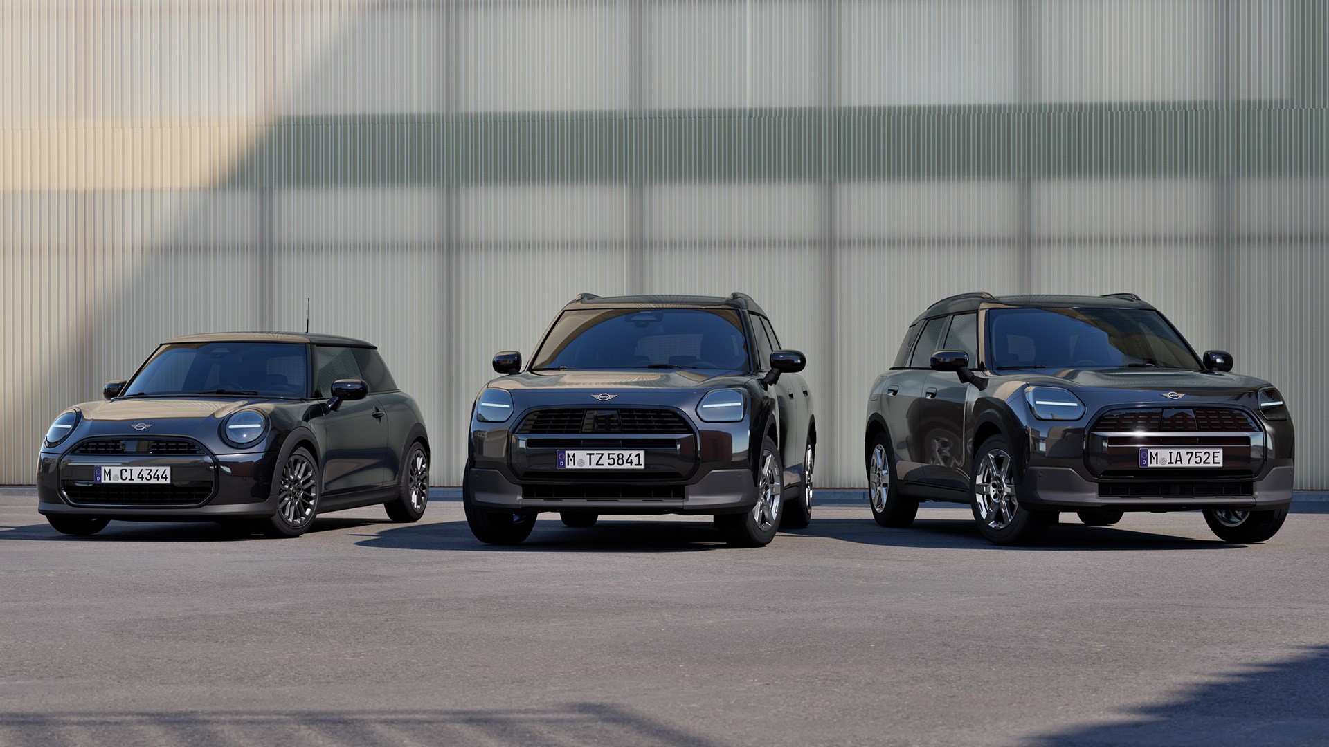 Vue extérieure des modèles MINI 